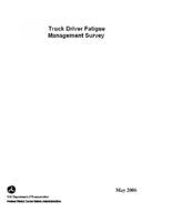 Truck Driver Fatigue Management Survey Report