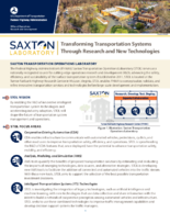 Saxton Laboratory  Transforming Transportation Systems Through Research and New Technologies