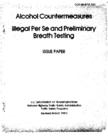 Alcohol Countermeasures Illegal per se and Preliminary Breath Testing