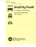 Small City Transit El Cajon California CityWide SharedRide Taxi Service