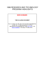 1996 Federal Highway Administration Research And Technology Program Highlights