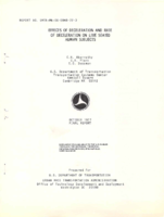 Effects of Deceleration and Rate of Deceleration on Live Seated Human Subjects