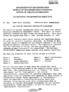 Air Carrier Reporting Punctuality Assessment Accounting and Report Directive 2000