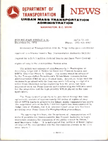 Department of Transportation News Urban Mass Transportation Administration UMTA 72100