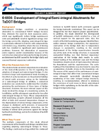 Development of IntegralSemiIntegral Abutments for TxDOT Bridges Project Summary Project