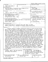 Land Use Impact of Improving State Highway 352 in a Developing Area of Dallas Texas