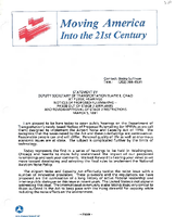 Deputy Secretary of Transportation Elaine Chao Speeches March 1991