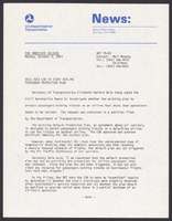 Department of Transportation News Releases OctoberDecember 1983