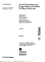 Aircraft Evacuations Onto Escape Slides and Platforms II Effects of Exit Size