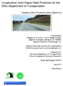 Longitudinal Joint Repair Best Practices for the Ohio Department of Transportation