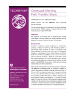 Crosswalk Marking Field Visibility Study  techbrief