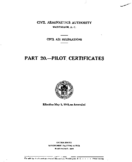 Part 20 Pilot Certificates contains amendment references