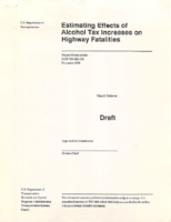 Estimating effects of alcohol tax increases on highway fatalities
