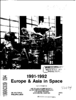 19911992 Europe and Asia in Space