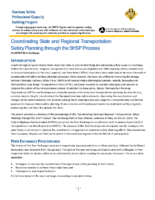 Coordinating State and Regional Transportation Safety Planning through the SHSP Process  an RSPCB Peer Exchange