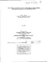 Potential for EnergyEfficient Technologies to Reduce Carbon Emissions in the United States Transport Sector