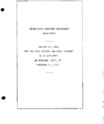 Interstate Commerce Commision Report of the Accident  Investigation Occuring on the NEW YORK CENTRAL RAILROAD MORAINE OH