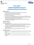 Fact Sheet National Roadside Survey of Alcohol and Drug Use by Drivers