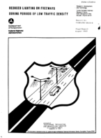 Reduced lighting on freeways during periods of low traffic density