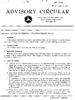 AC 0044L Status of Federal Aviation Regulations