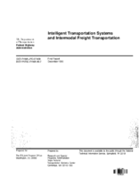 Intelligent transportation systems and intermodal freight transportation