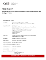 PreCrash Interactions between Pedestrians and Cyclists and Intelligent Vehicles