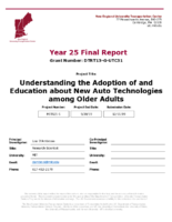 Understanding the Adoption of and Education About New Auto Technologies Among Older Adults