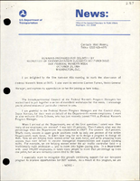 Remarks Prepared for Delivery by Secretary of Transportation Elizabeth Hanford Dole DOT Federal Womens Week