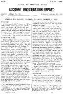 Investigation of Aircraft Accident MONARCH AIR SERVICE CHICAGO ILLINOIS 19510104