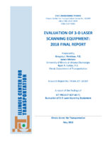 Evaluation of 3D Laser Scanning Equipment  2018 Final Report