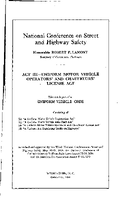 Act III  Uniform Motor Vehicle Operators and Chauffeurs License Act