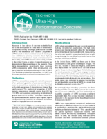 UltraHigh Performance Concrete  technote