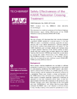 Safety Effectiveness of the HAWK Pedestrian Crossing Treatment  techbrief