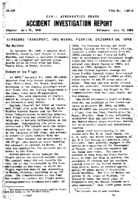 Investigation of Aircraft Accident AIRBORNE TRANSPORT MIAMI FLORIDA 19481228