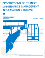 Descriptions of Transit Maintenance Management Information Systems