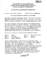 Air Carrier Reporting Punctuality Assessment Accounting and Report Directive 199911