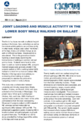 Joint Loading and Muscle Activity in the Lower Body While Walking on Ballast Research Results