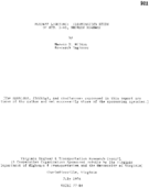 Roadway lighting  illumination study of Rte 195 Shirley Highway