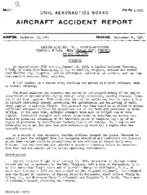 Investigation of Aircraft Accident CAPITAL AIRLINES CHARLES CITY VIRGINIA 19600118