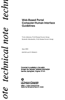 Web Based Portal Computer Human Interface Guidelines