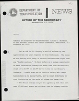 Remarks by Secretary of Transportation Claude S Brinegar to the National Safety Belt Usage Conference