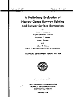 A Preliminary Evaluation of NarrowGauge Runway Lighting and Runway Surface Illumination