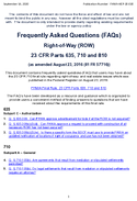 Frequently Asked Questions FAQs  RightofWay ROW