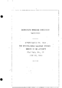Interstate Commerce Commision Report of the Accident  Investigation Occuring on the PENNSYLVANIA RAILROAD WALL PA