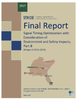 Signal Timing Optimization With Consideration of Environment and Safety Impacts Part B