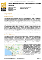 SpatioTemporal Analysis of Freight Patterns in Southern California Research Brief