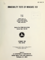 Damageability tests of minicars RSV