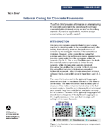 Internal Curing for Concrete Pavements  techbrief