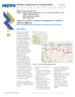 Impact of Canadian Economic Development on Northern Montana Highways project summary