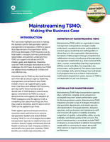Mainstreaming TSMO Making the Business Case